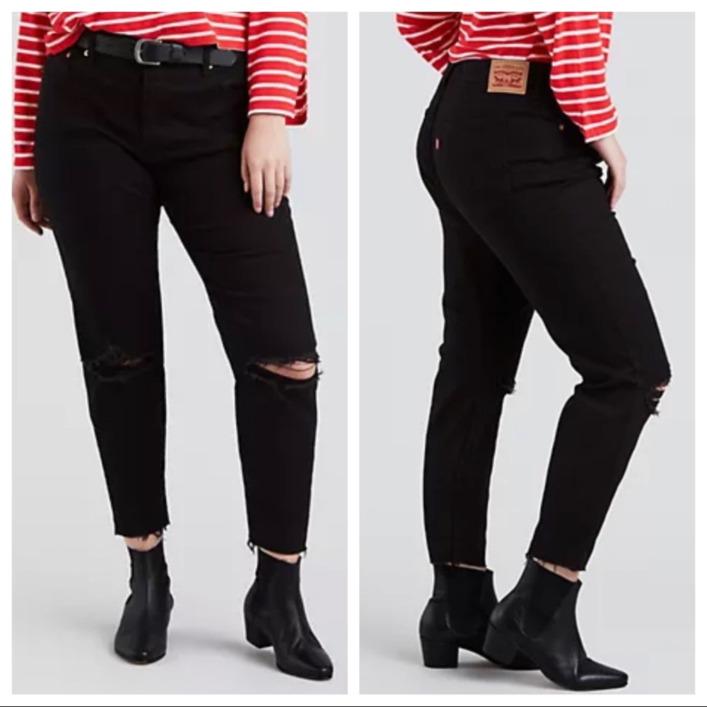 NEW Levi’s Black Jeans Wedgie Fit Size 16